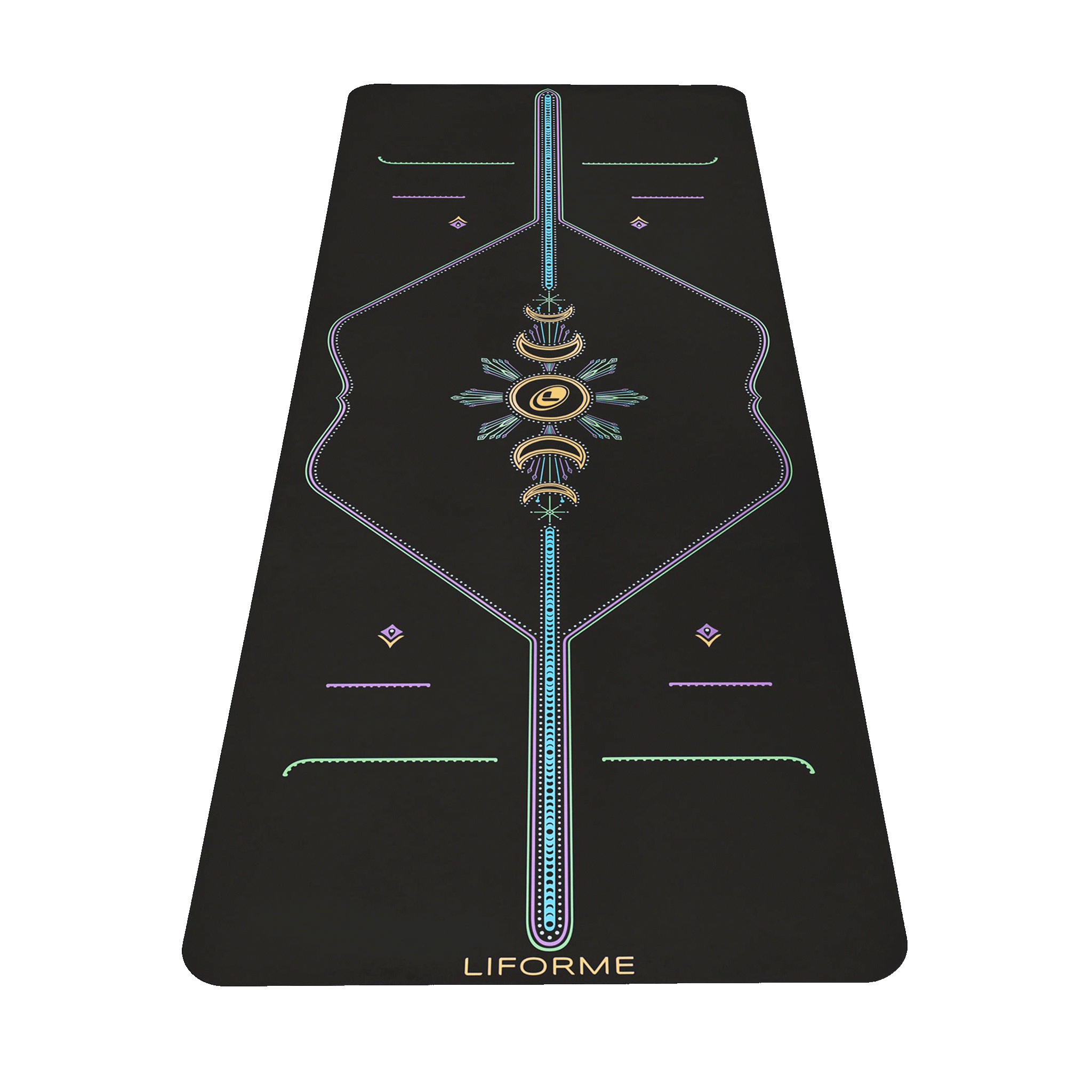 Liforme Cosmic Moon Yoga Mat - Black