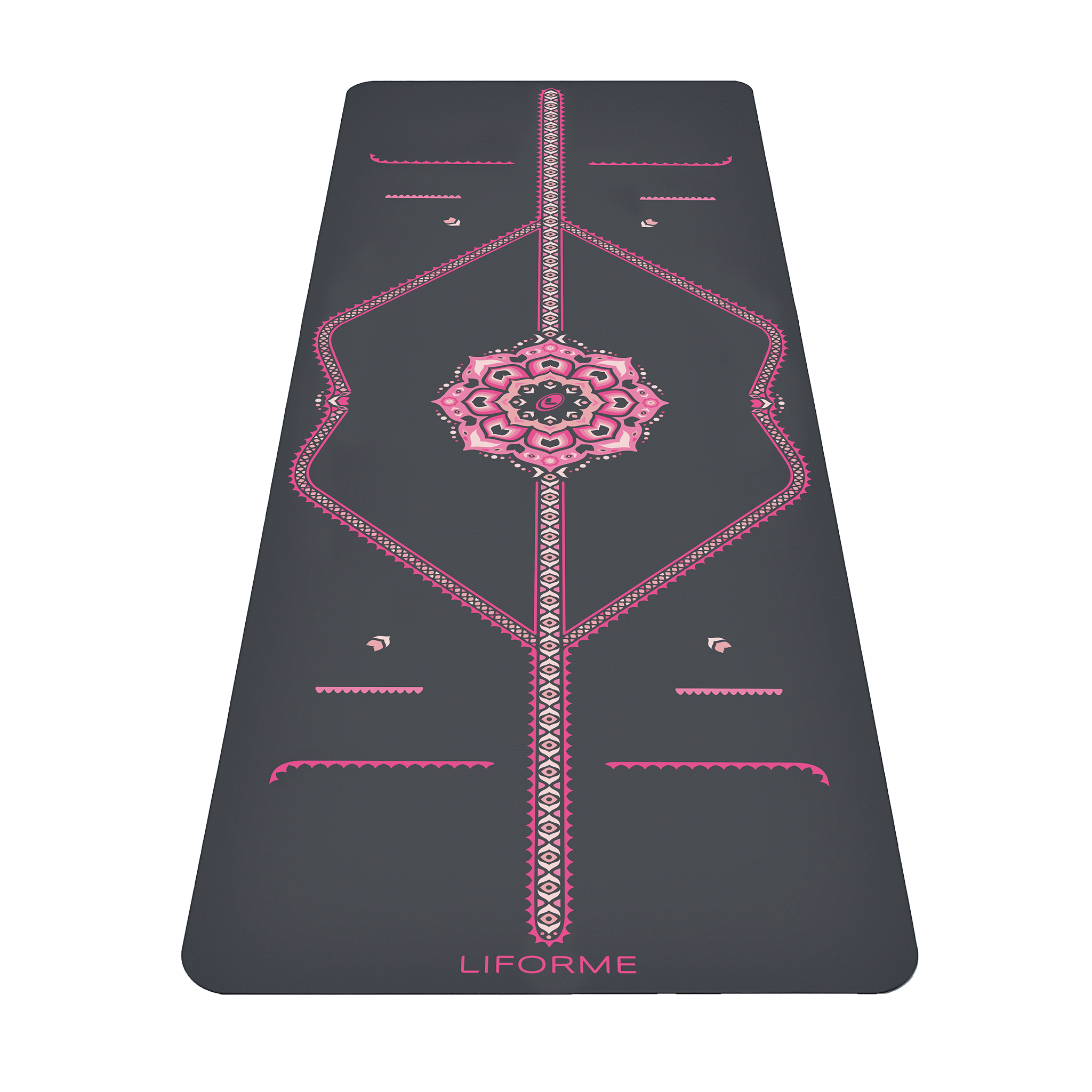 Liforme Blossoming Lotus Yoga Mat - Grey