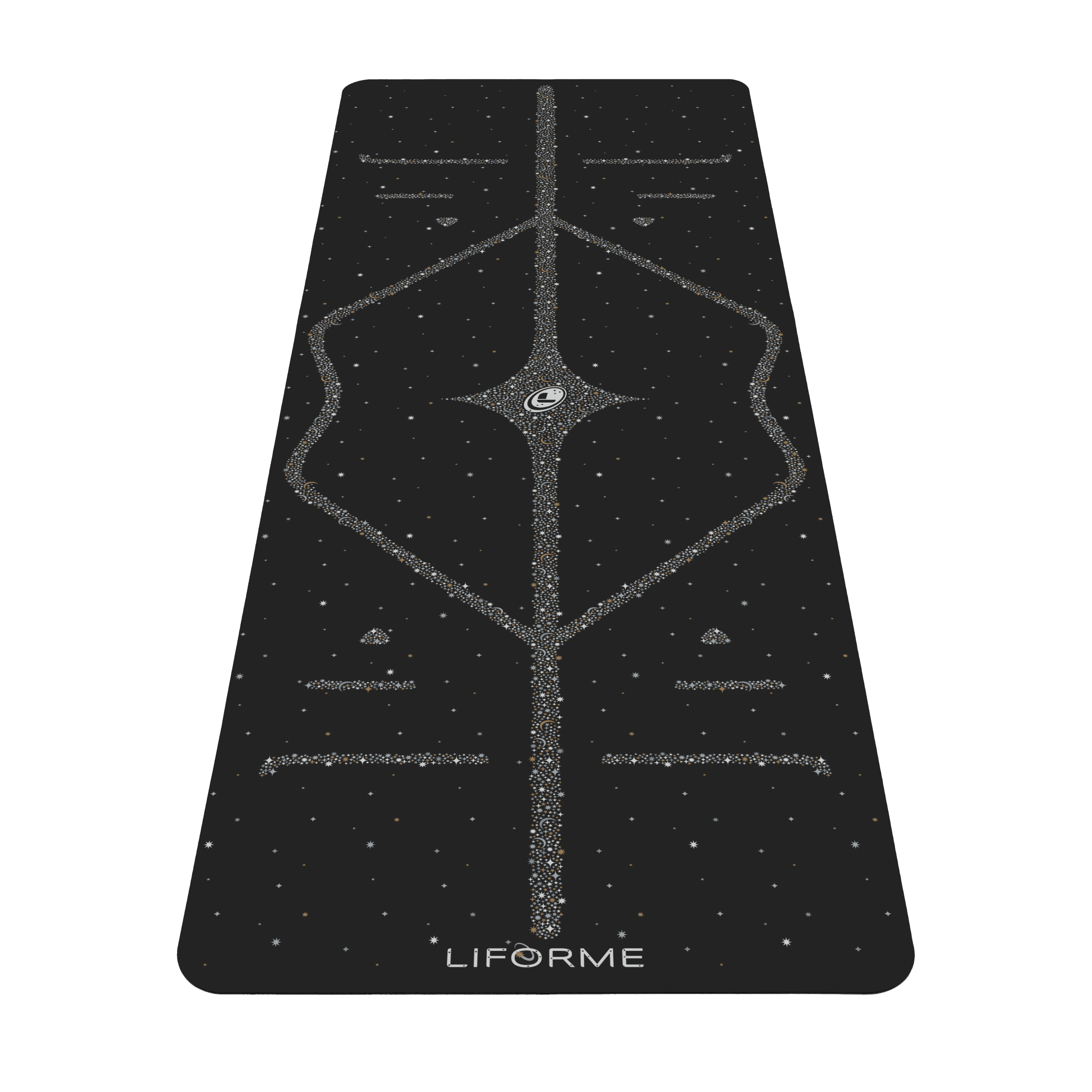 Liforme Magic Galaxy Yoga Mat - Gold & Silver - Black
