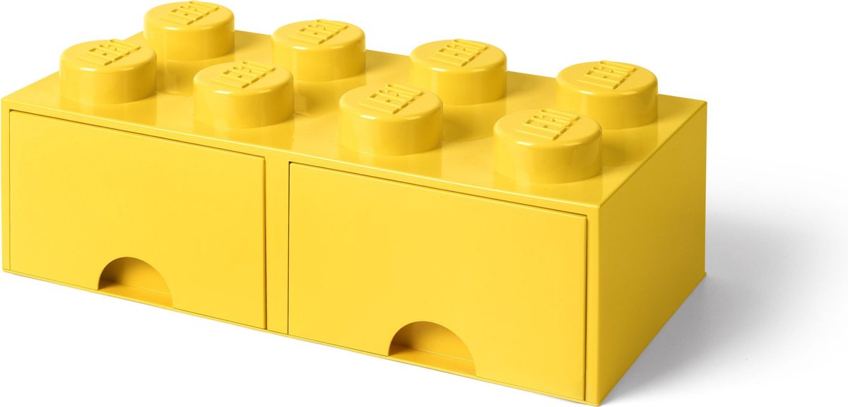 8-Stud Brick Drawer - Yellow