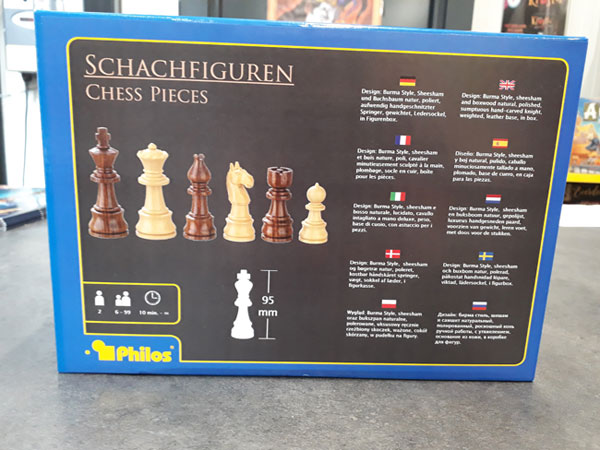 Theoderich Chess pieces - King height 95mm - Philos