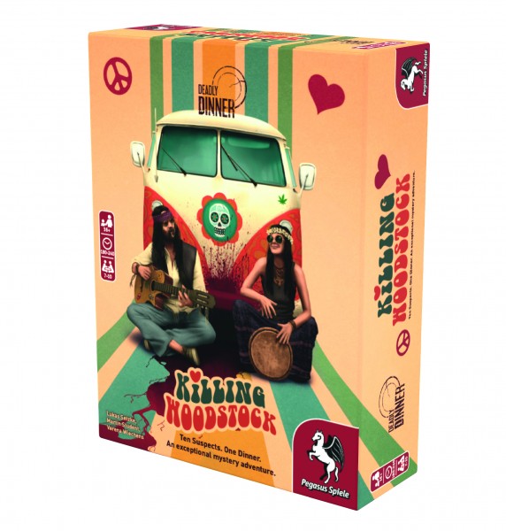 Deadly Dinner: Killing Woodstock - Pegasus Spiele Bluffing game|Party game