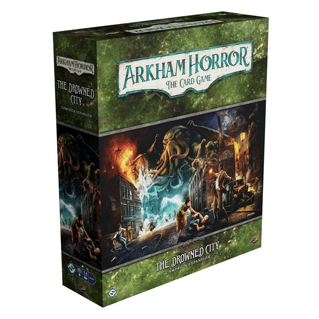 Arkham Horror The Card Game – The Drowned City Campaign Expansion - Fantasy Flight Games Card game|Co-operative
