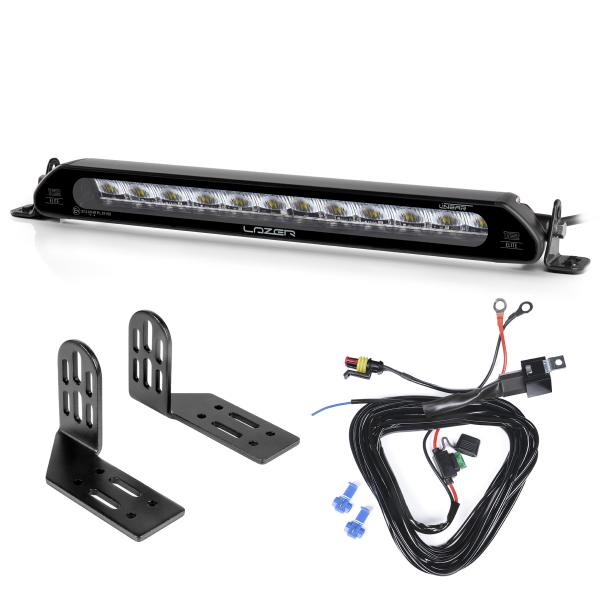 Led bar Lazer Linear 12 Elite - Straight / 38 cm / 84W, 1 pc - Complete set (Side mounting)