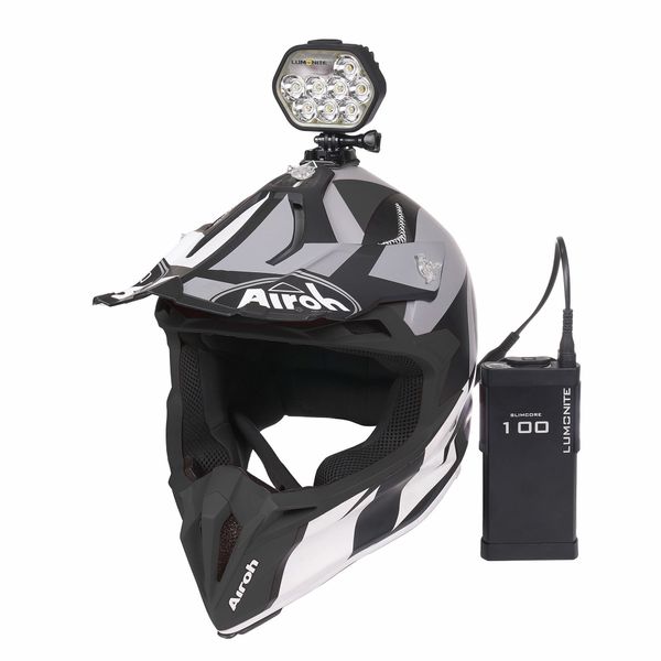 Snowmobile light/helmet light LUMONITE Leader - 6838 lm / Rechargeable, Lighthead + slimcore
