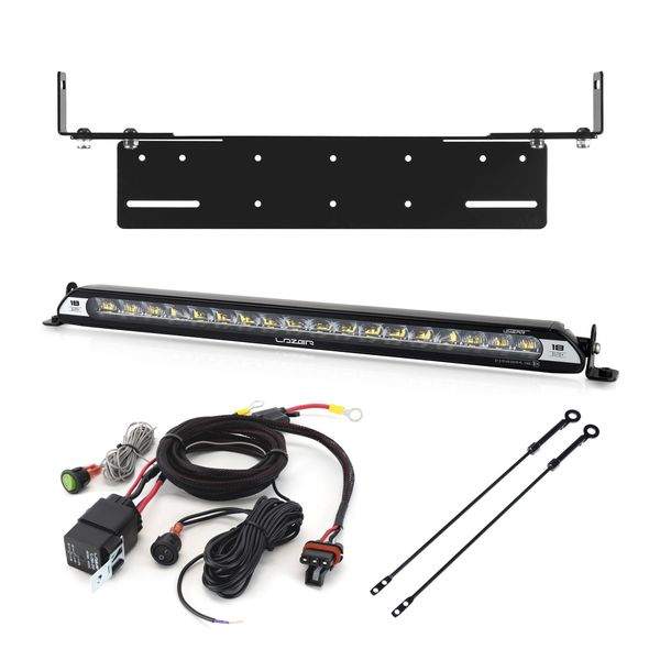 Led bar Lazer Linear 18 Elite+ - Straight / 53 cm / 190W / Ref. 27.5, 1 pc - Complete set with flush mounting bracket