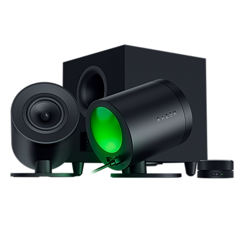 Razer Nommo V2 Pro - Full-Range 2.1 PC Gaming Speakers with Wireless Subwoofer