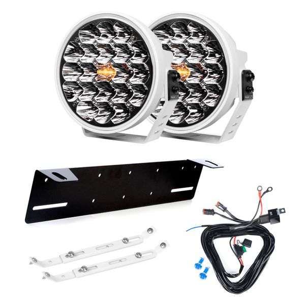 Auxiliary light PURELUX 770 DRL White - Round / 18 cm / 130W / Ref. 25, 4 pcs - Complete set