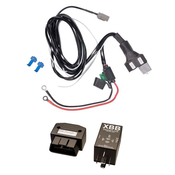 Wiring harness PURELUX Dualrelay 12V, DTP, 1 output (DTP) + XBB Dongle & PowerUnit