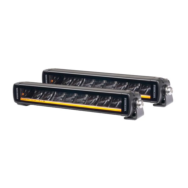 Led bar PURELUX Black X-Slim S250 - Straight / 25 cm / 45W / Ref. 20, 1 pc - Complete set (Side leg fastening)