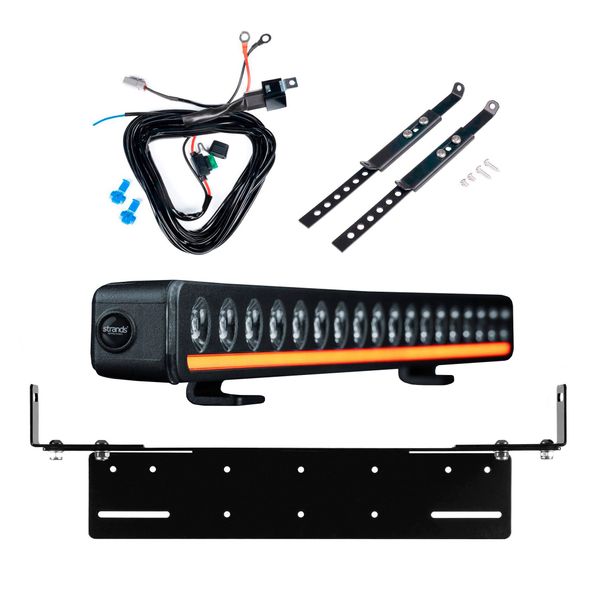 Led bar STRANDS Nuuk D-Line 20 - Straight / 52 cm / 125W / Ref. 20, 1 pc - Complete set with flush mounting bracket