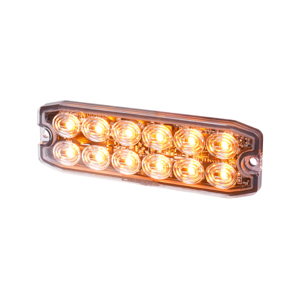 Warning light PURELUX Strobe Ultra Slim - 12/24V / 15W / 111 mm, 2 pcs