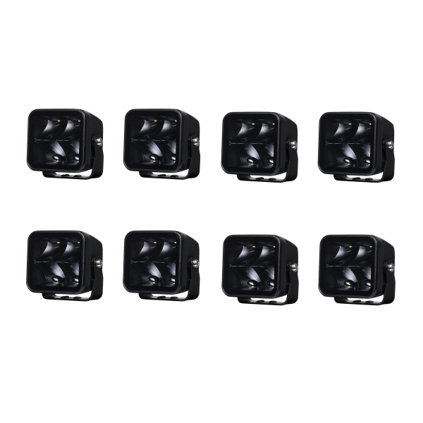 Worklight PURELUX Black Square 40 Spot - 8 cm / 40W / Spot, 4 pcs