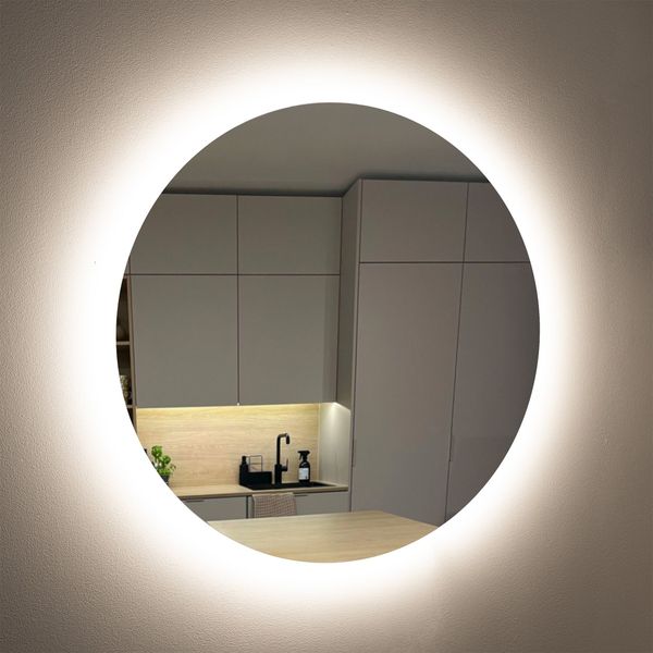 LED mirror AGGE LED Mirror Round Backlight - 17W / 3000-6000K / 800 mm