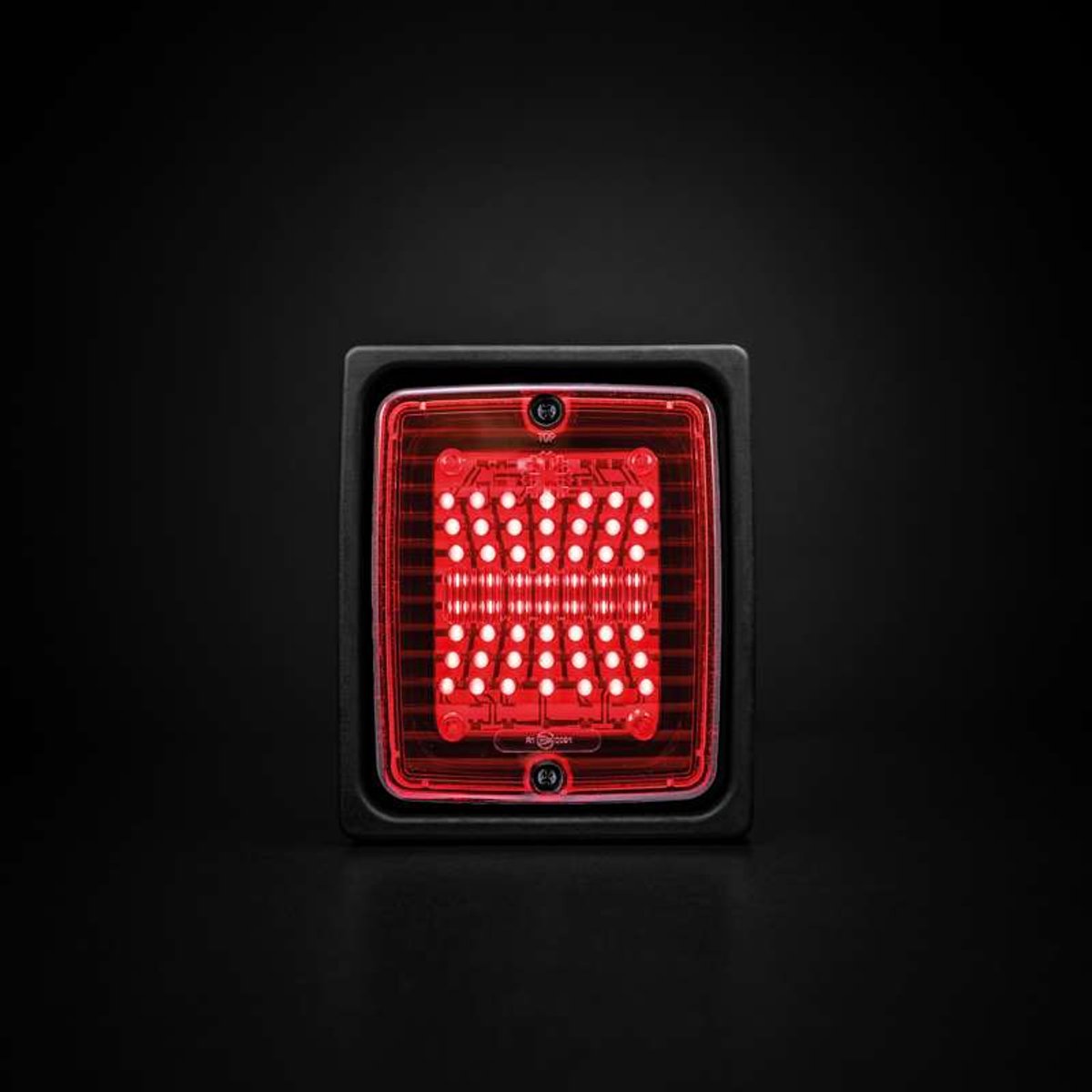 Rear light / Brake light Strands IZE LED - Red / 24V / 130 mm