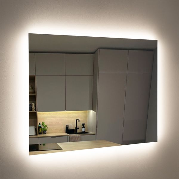 LED mirror AGGE LED Mirror Square Backlight - 17W / 3000-6000K / 800x1000 mm