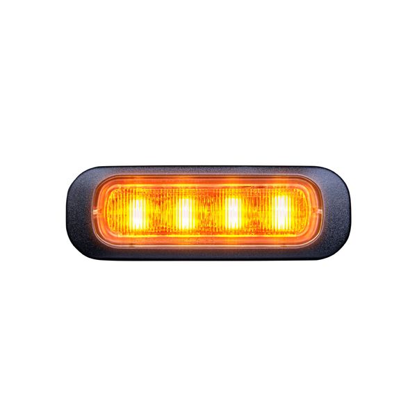 Warning light / Level indicator STRANDS Dark Knight Strobe light 4LED - 12/24V / 10W / 95 mm, Clear lens