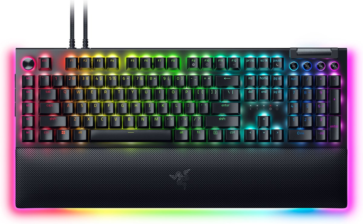 Razer BlackWidow V4 Pro - Mechanical Gaming Keyboard (Green Switch)