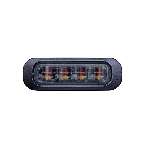 Warning light / Level indicator STRANDS Dark Knight Strobe light 4LED - 12/24V / 10W / 95 mm, Dark lens