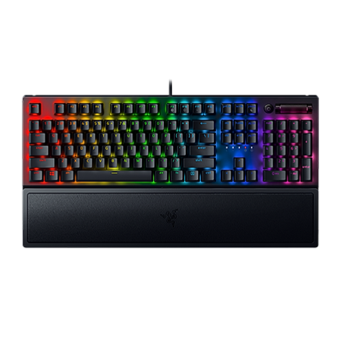 Razer BlackWidow V3 Mechanical Gaming Keyboard - Green Switch (Tactile & Clicky) - US Layout - Black