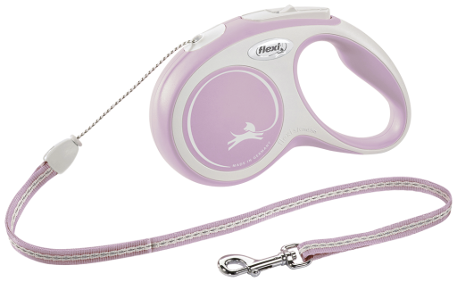 Flexi Neu Comfort Leash Lanyard Rosa/Weiß M-Large