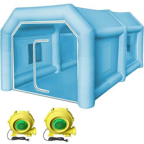 VEVOR Cabina de Pintura Inflable 4 x 2,5 x 2,2 M Carpa Hinchable para Coche Tienda Inflable Cabina de Estacionamiento de Pintura Tienda Inflable de Campaña Cabina Inflable para Pintar el Coche