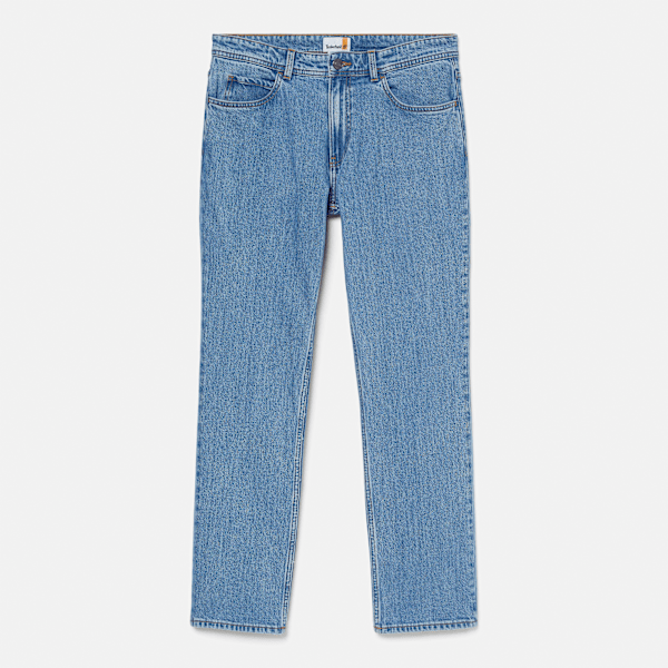 Timberland - Pantalone a Gamba Dritta in Denim Sandown da Uomo in blu chiaro, Uomo, blu, Taglia: 33