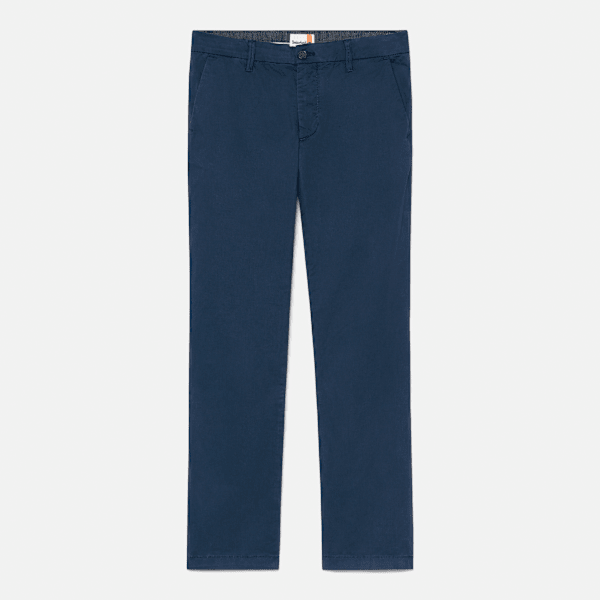 Timberland - Pantaloni Chino a Gamba Dritta in Twill Claremont da Uomo in blu scuro, Uomo, blu, Taglia: 42