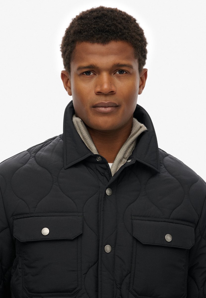 Superdry Herren Surplus Liner Overshirt Black - Größe: L