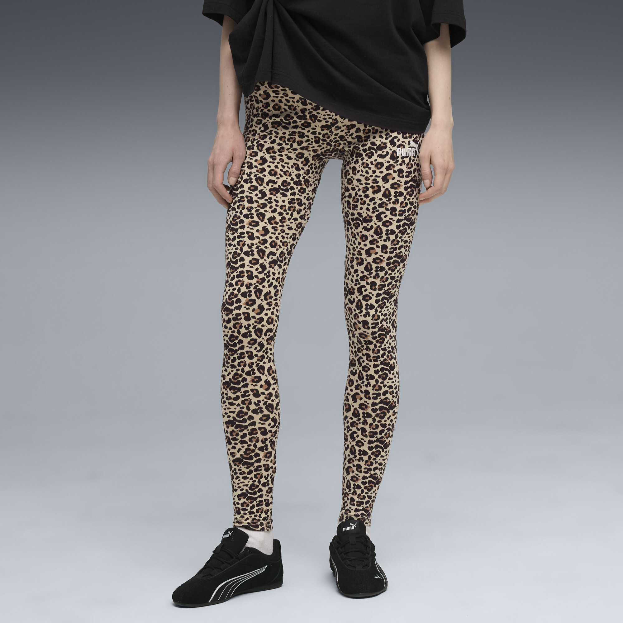 PUMA Essentials Leggings mit Animal-Print Damen, Kleidung, , XL