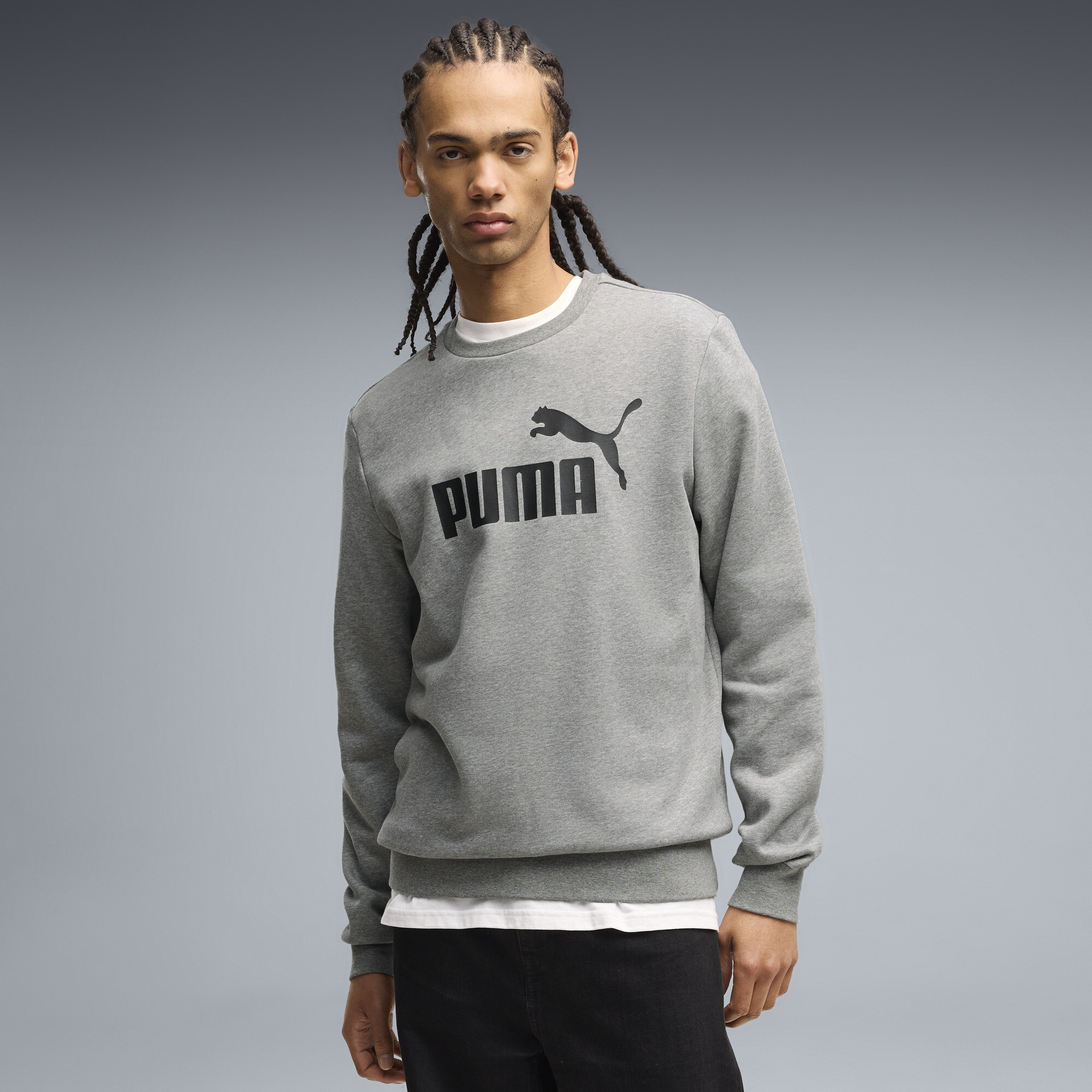 PUMA Essentials No. 1 Logo Crewneck Herren, Accessoires, Grau, XS