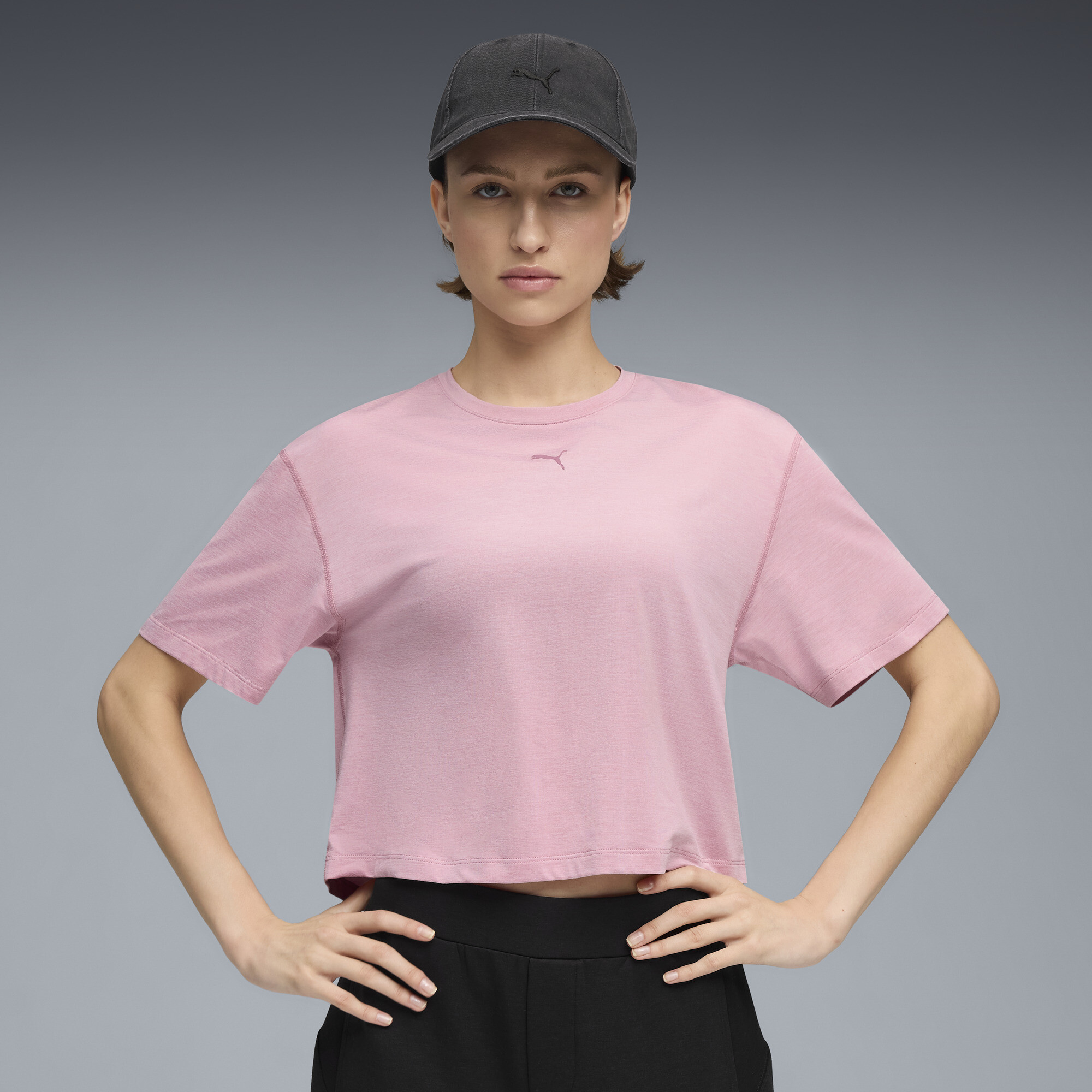 PUMA CLOUDSPUN Relaxed T-Shirt Damen, Kleidung, Rosa, M