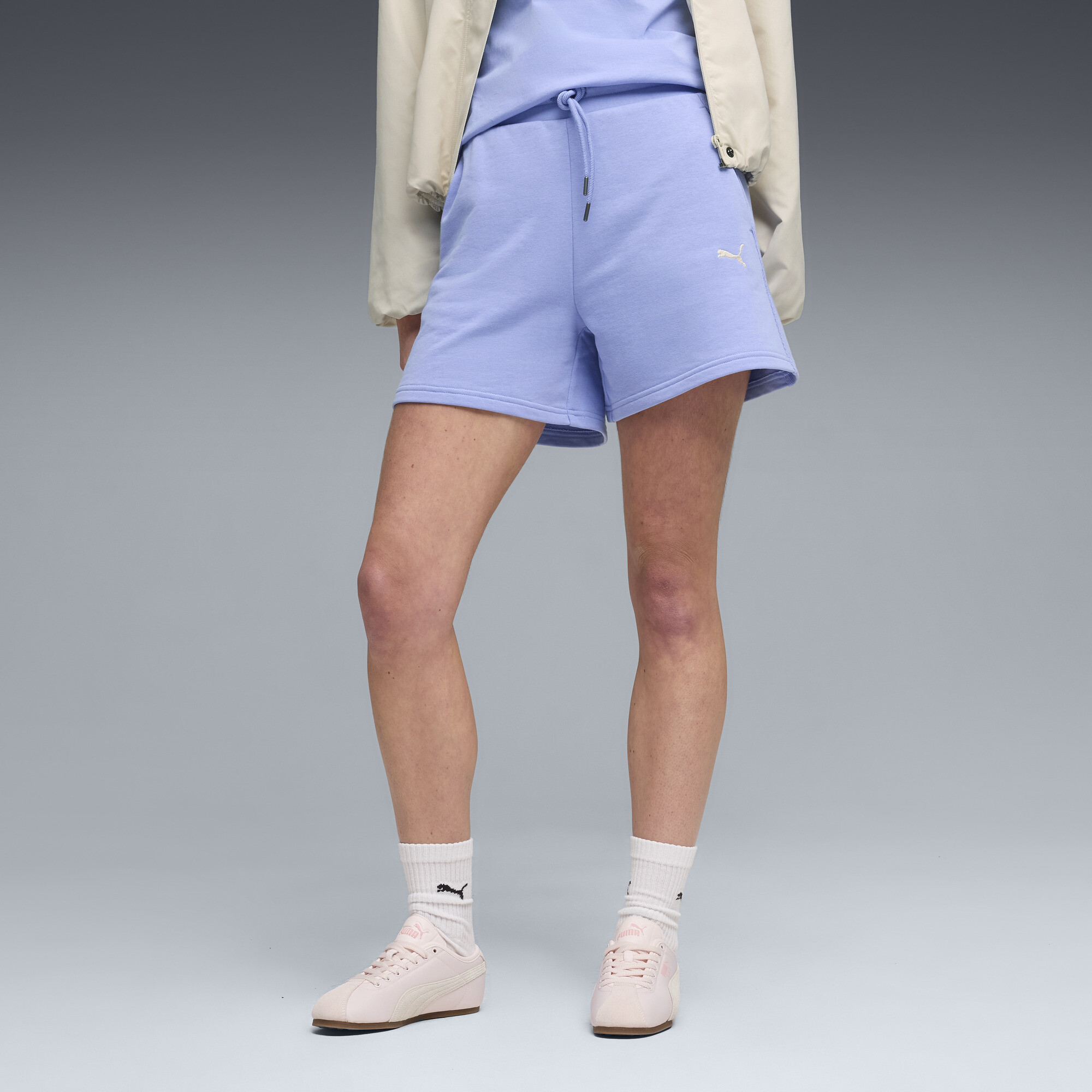 PUMA Class High-Waist Shorts Damen, Accessoires, Lila, M
