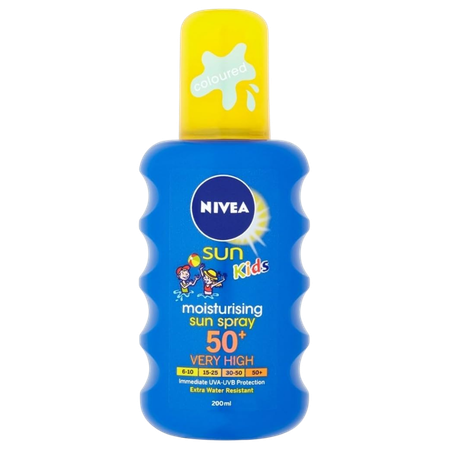 Nivea SPF 50+ Kids Fugtighedsgivende Sol Spray - 200 ml