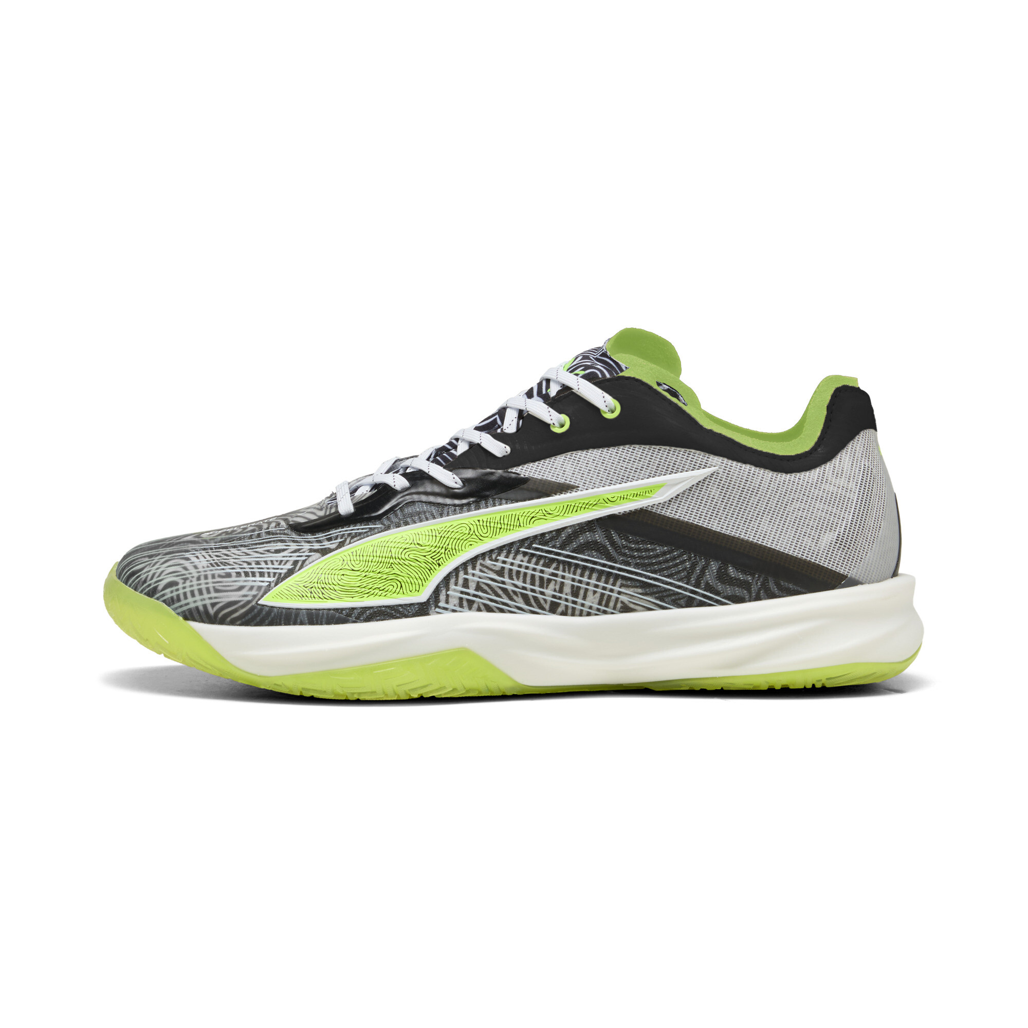 PUMA Accelerate NITRO™ SQD 5 Launch Edition Hallenschuhe Unisex, Schuhe, Weiß, 42.5