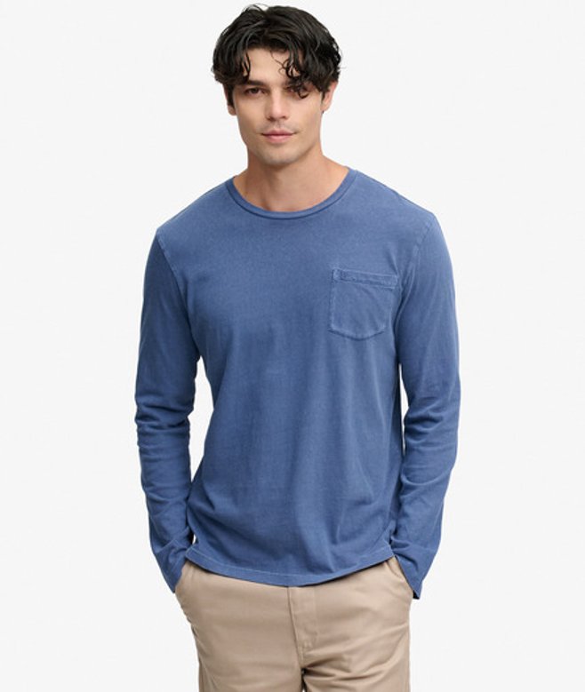 Superdry Herren Lo-fi Dockside T-shirt Blue - Größe: L