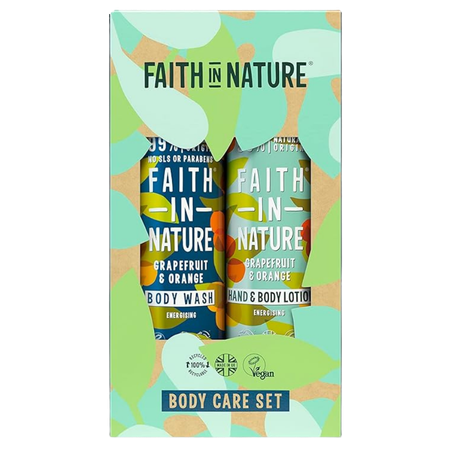 Faith In Nature Grapefruit & Orange Body Care Gift Set – 2 Pcs