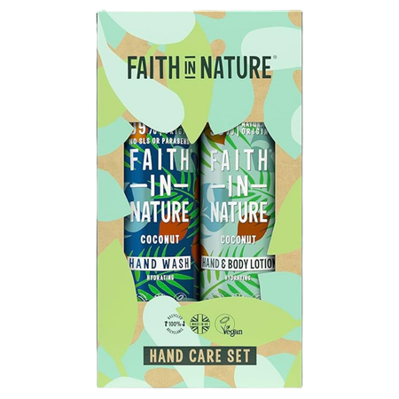 Faith In Nature Coconut Hand Care Gift Set – 2 Pcs
