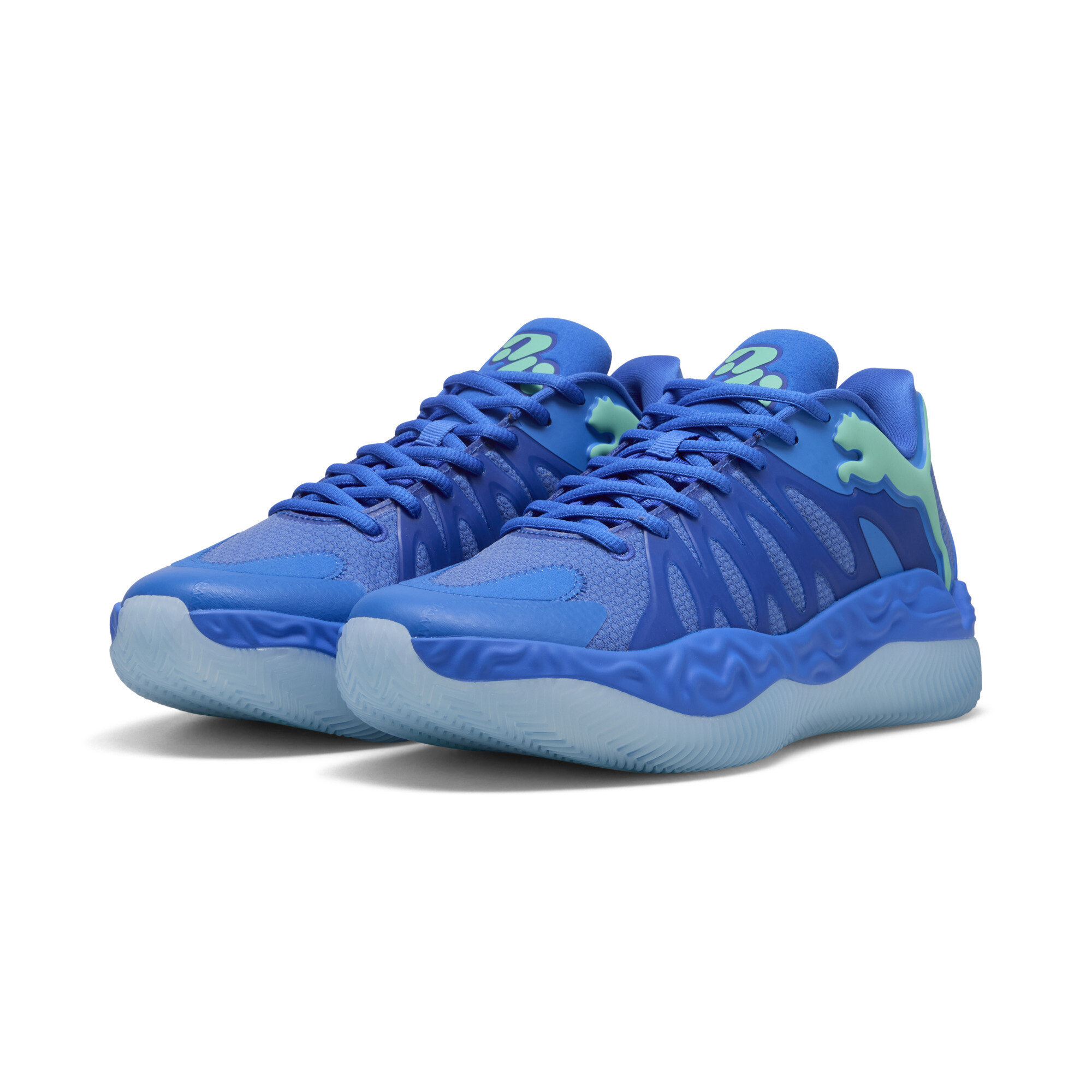 PUMA HALI 1 Basketballschuhe Unisex, Accessoires, Blau, 37