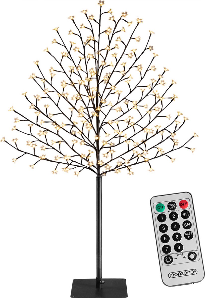 Drzewko ozdobne 220 cm 200 LED Kwitnąca wiśnia Dom/Ogród