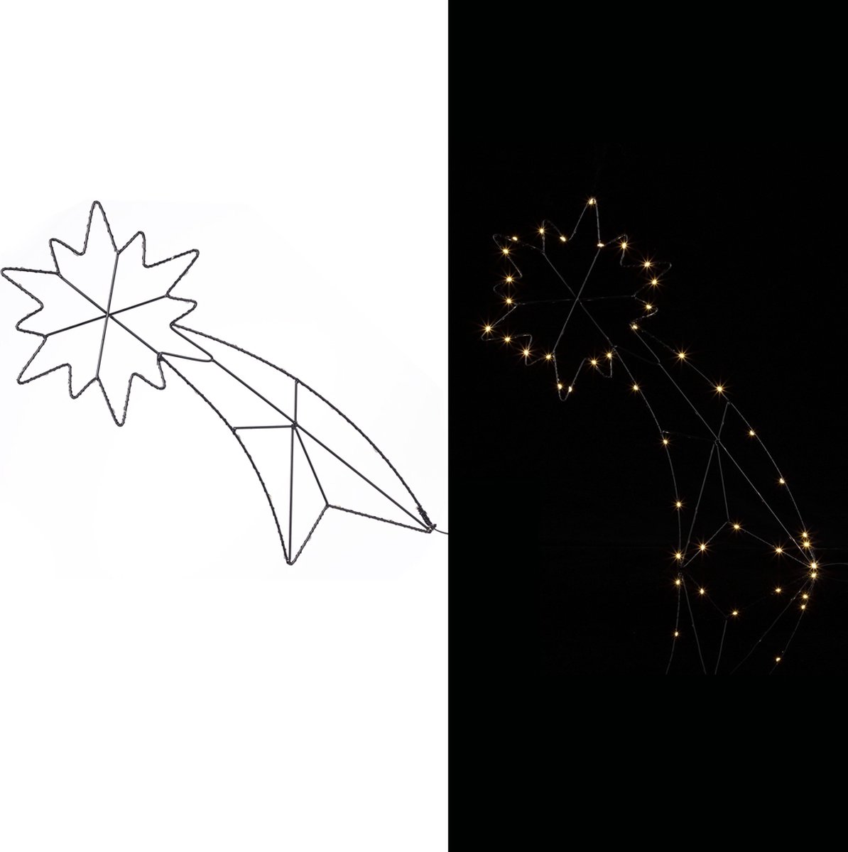 Gwiazda betlejemska LED Metalowa Z Timerem