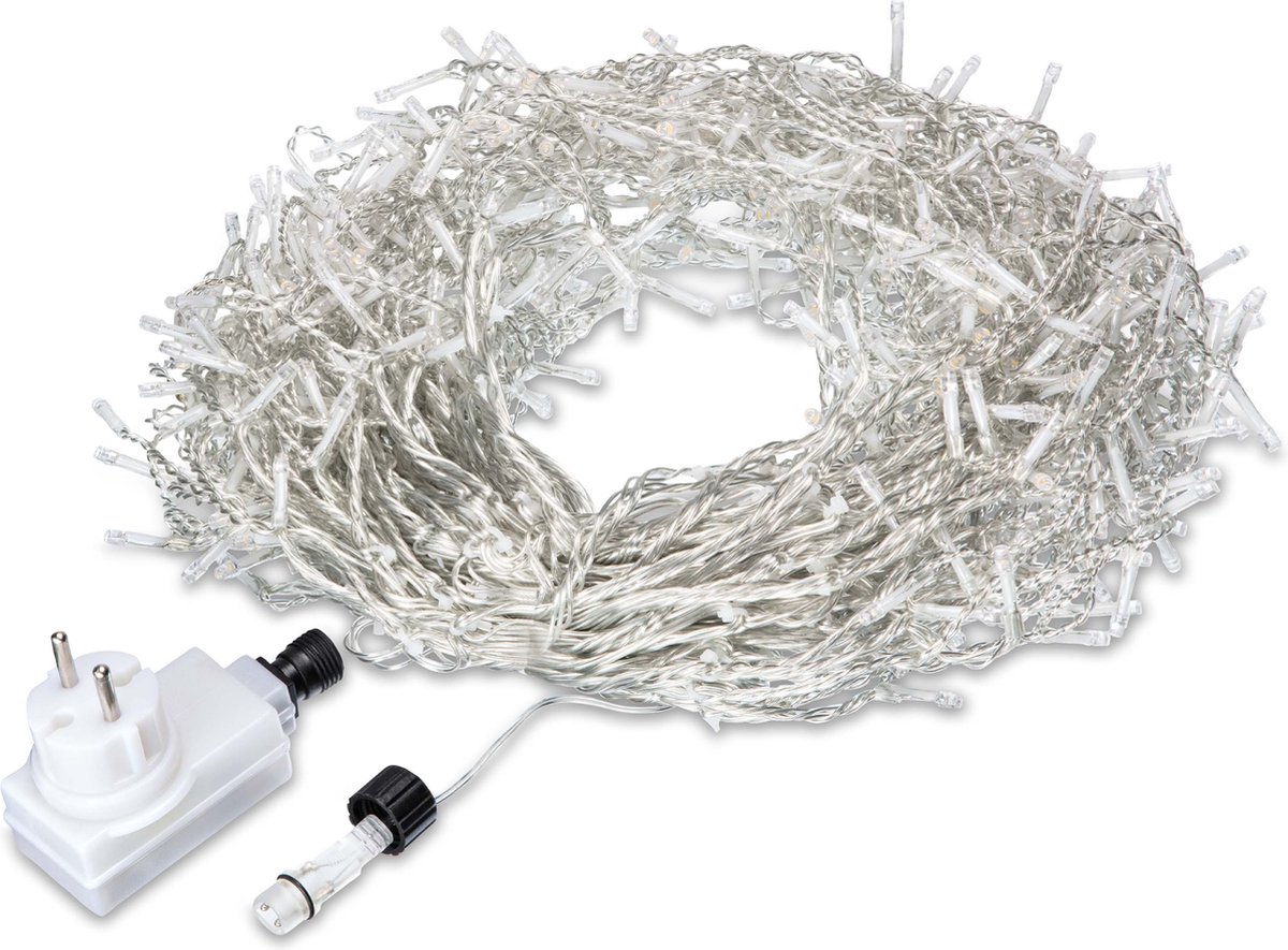 Lampki świąteczne zewątrz/wewnątrz 200 LED Zimna Biel Pilot