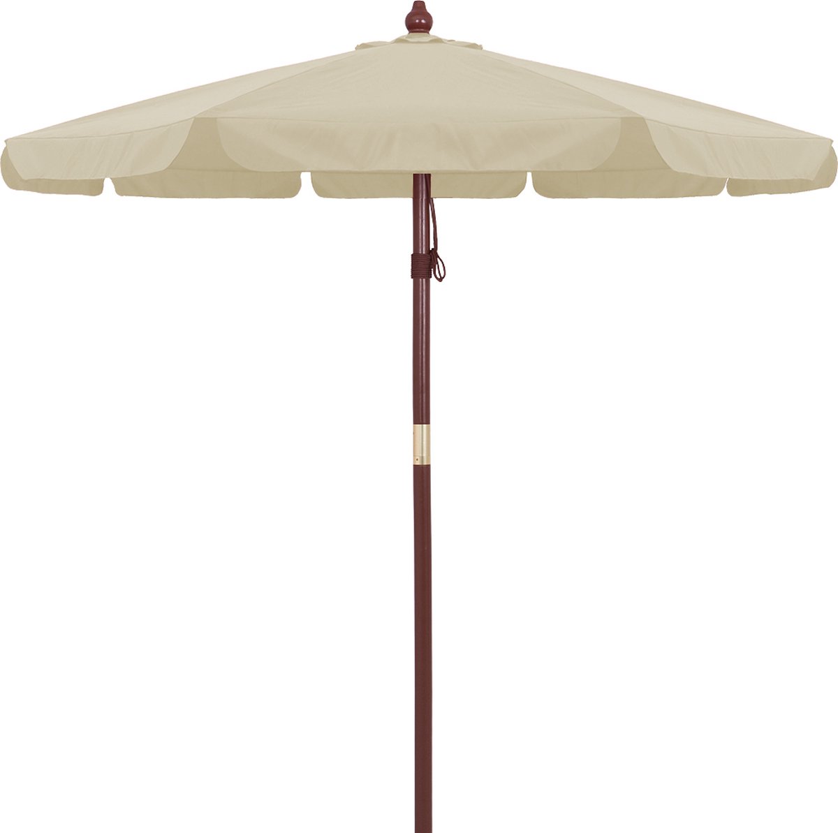 Parasol Wood Beige Ø330cm Ochrona UV 80+