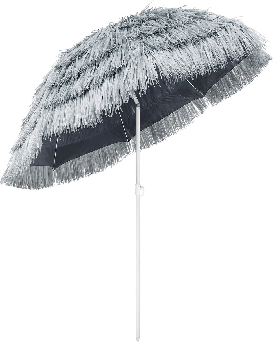 Parasol Hawaii Jasnoszary Ø160cm Ochrona UV 30+