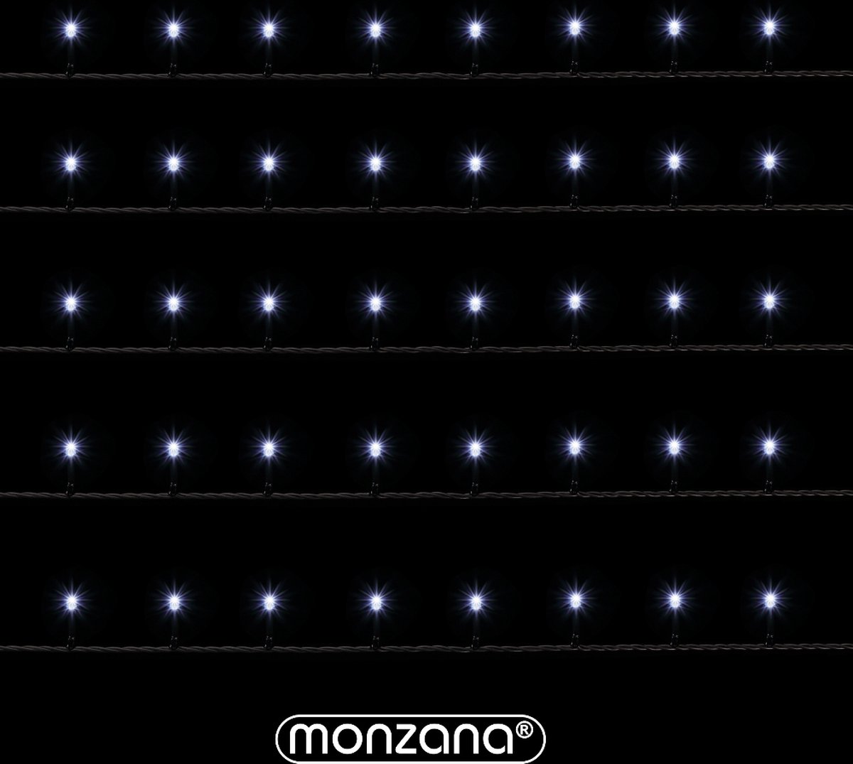 Lampki choinkowe 600LED Zimna Biel 60m Pilot Timer