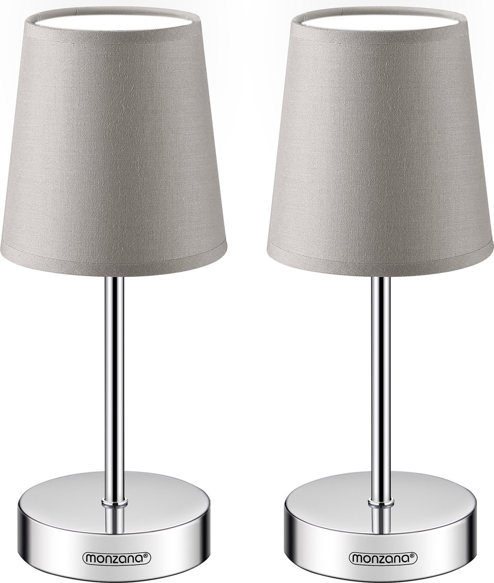 Lampa stołowa Lumière Zestaw 2 szt Taupe 32x13x13cm