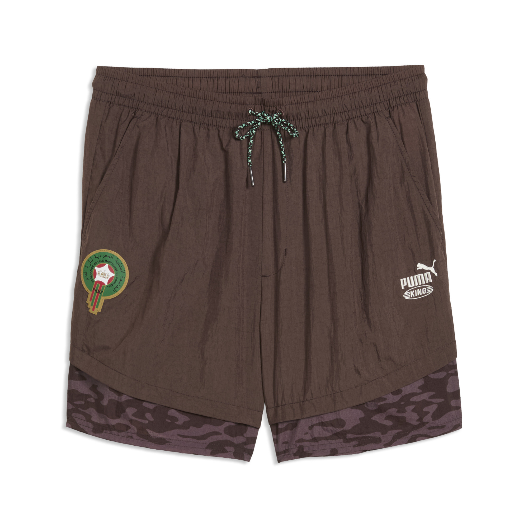 PUMA x MAROKKO x SALEHE BEMBURY KING Relaxed Shorts Herren, Accessoires, Braun, S