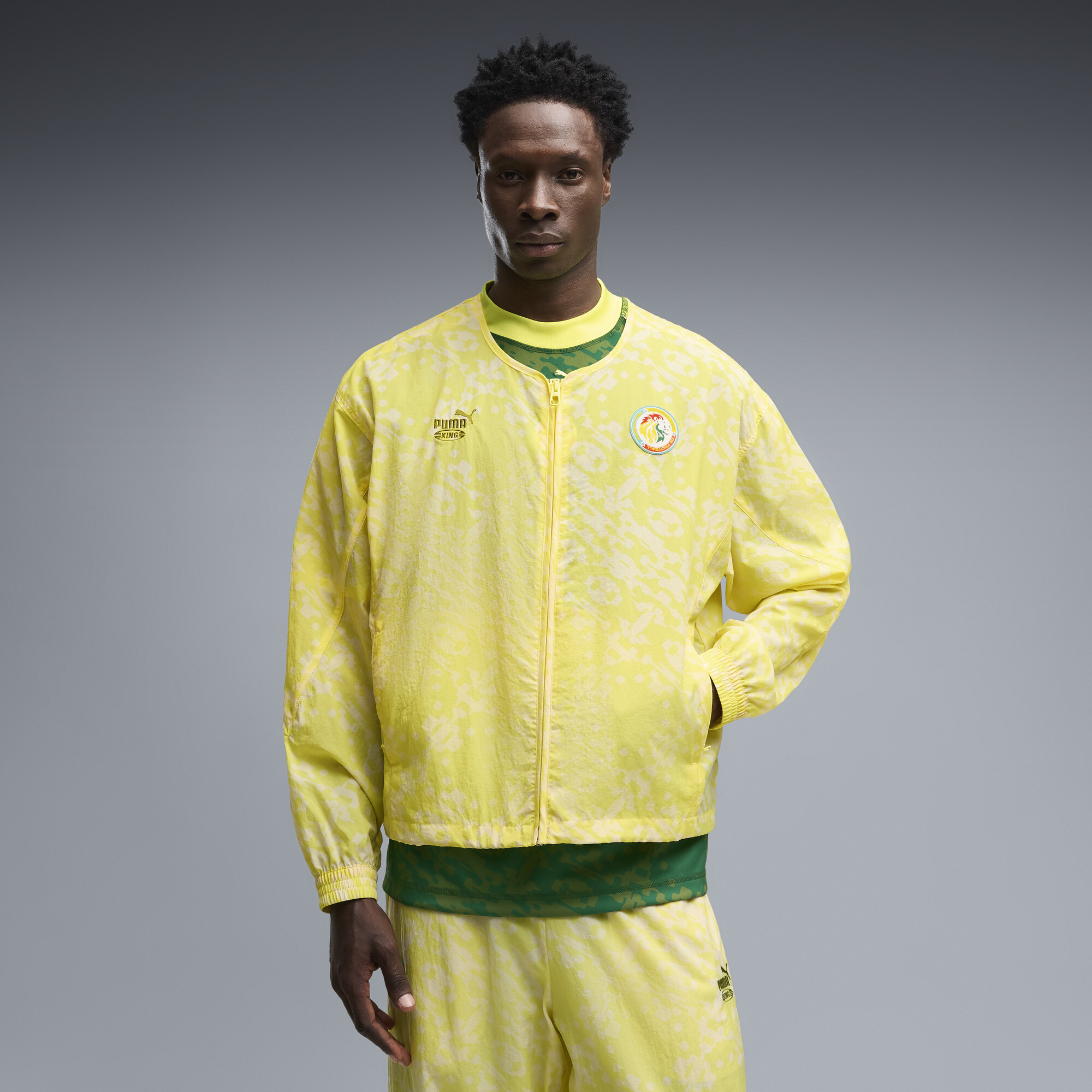 PUMA x SENEGAL x SALEHE BEMBURY KING Trainingsjacke Herren, Kleidung, Gelb, L