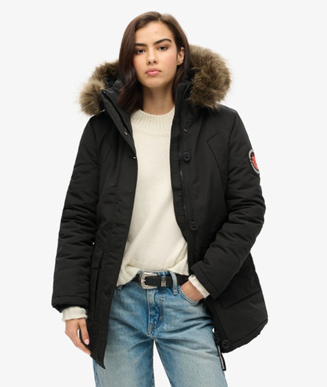 Superdry Damen Spitzen-playsuit mit Trägern Navy - Größe: 40
