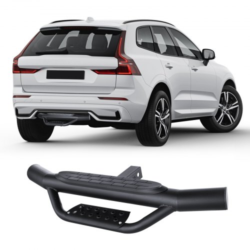 VEVOR - Escalón de enganche para receptor de 2 pulgadas, construcción de acero resistente con capacidad de carga de 350 libras, protector de parachoques trasero con pasador de bloqueo, ajuste universal para camión, SUV, camioneta, remolque